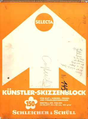 Skizzenblock  145  Datum  1977   21 Blätter