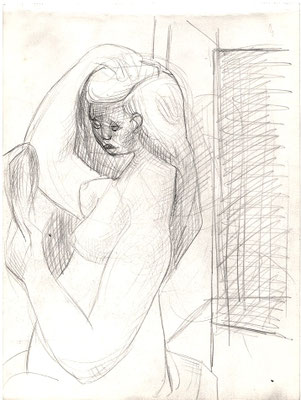  Blatt Nr.15  1953   ( R )   Akt mit Spiegel  1954  9 - 40   