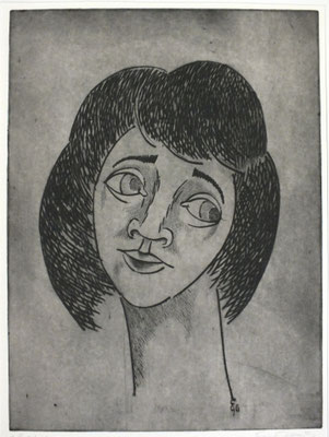 Frauenkopf  1996  29,5 x 39,5         ( 6 )
