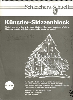 Skizzenblock  192  Datum  1.12.1991    17 Blätter