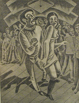 Tanzende  1977  30 x 39,5 ( Ätz )          ( 6 )