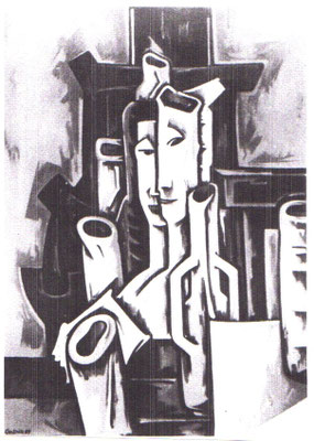 Paar und Vasen  1967  V.V. 171