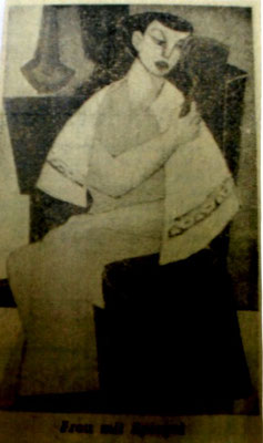 Frau mit Spiegel  1954  V.V. 177