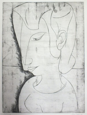 Junges Mädchen  1968  45 x 61,5