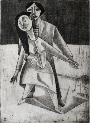 Tanzpaar  1957   23 x 32