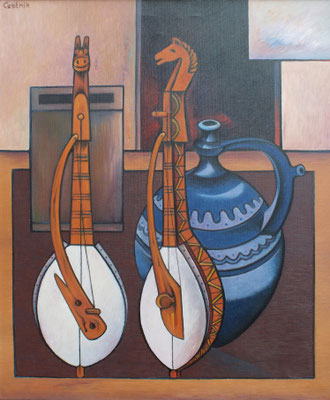 Stillleben mit Slowenischen Krug  1982  75 x 90
