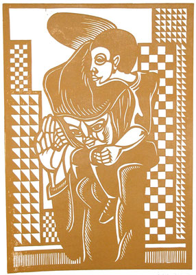 Mutter mit Kind II  1984  39 x 55