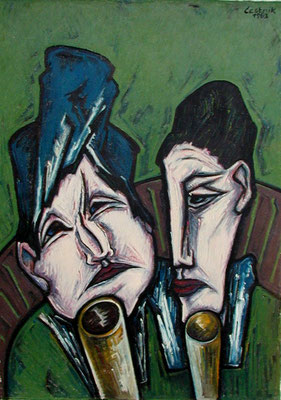 Trinkende  1963  75 x 110
