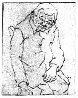 Herr Kuschbert I  1977  14,5 x 18           ( 2 )