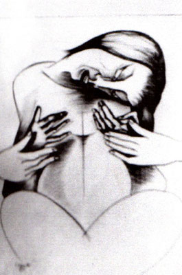 Schmerz - 4 Hände  1969    51 x 41  B.G.V. 31