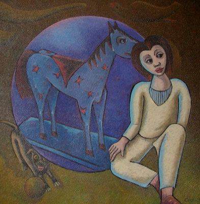 Träumendes Kind  1992  105 x 105