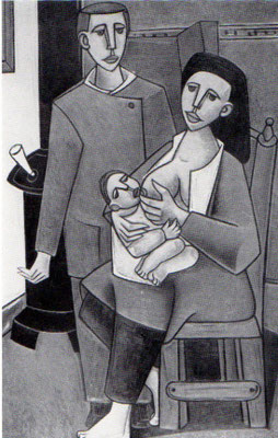 Stillende Frau und Mann  1953    107 x 160  V.V. 180