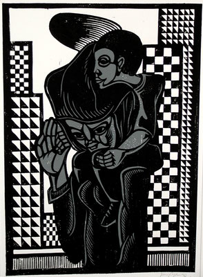 Mutter Mit Kind II  1984  39 x 55
