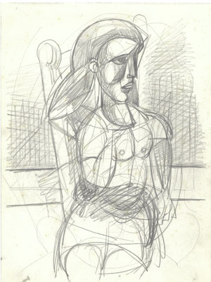 Blatt Nr.5    1.1955   ( Öl )  Mädchen mit Puppe  1955   3 - H8