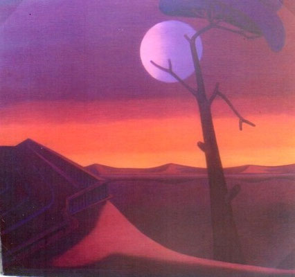 Abendlandschaft mit Baum  1980    105 x 100