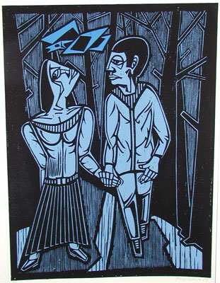 Waldspaziergang  1983  45 x 60