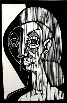 Großer Mädchenkopf  1978  39 x 60