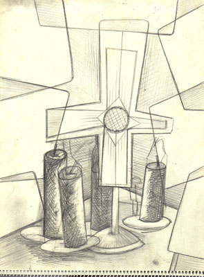 Blatt Nr.17  7.1972  ( H )  Stillleben mit Kreuz  1986  3 - 5