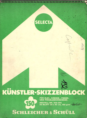 Skizzenblock  152  Datum  1978   18 Blätter