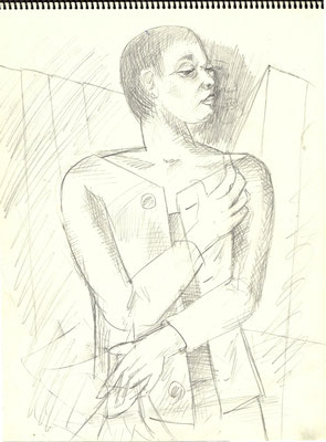 Blatt Nr. 24  ( Öl )  Der Architekt  2005  V.V.216