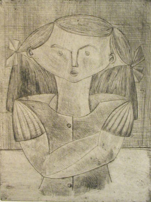 Trotziges Mädchen   1954   24 x 31,5        ( 4 )