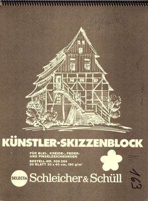Skizzenblock  163  Datum  1980   17 Blätter