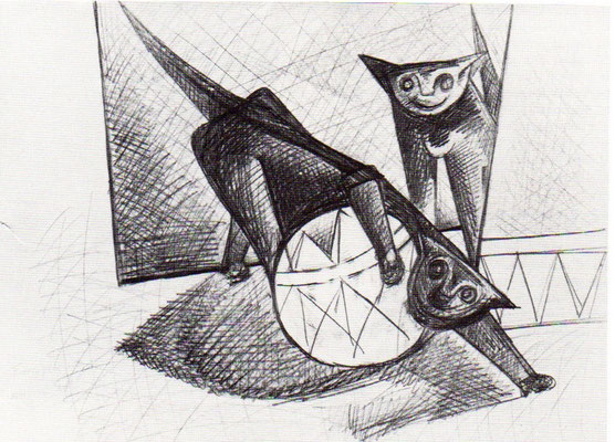 Spielende Katzen  1978  B.G.V. 25