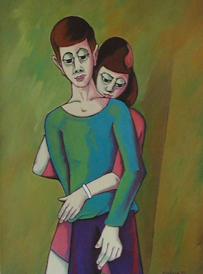Junges Paar  2002  75 x 100