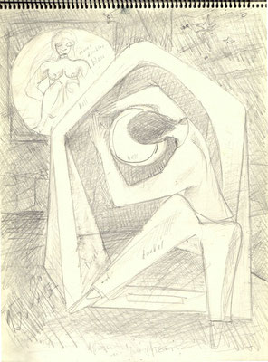 Blatt Nr.15   1984  ( Öl )  Der Sucher  2005  V.V.215