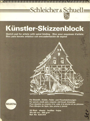 Skizzenblock  175  Datum  1984   18 Blätter