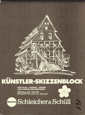 Skizzenblock  161  Datum  1979   22 Blätter