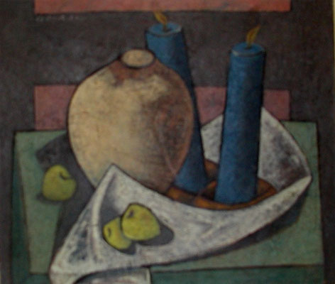 Stillleben mit Vase  1954  81 x 70