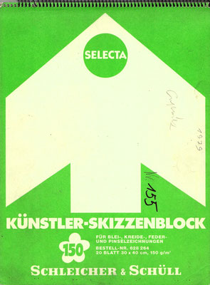 Skizzenblock  155  Datum  1979   15 Blätter