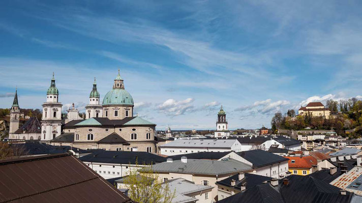 Salzburg Stadtansicht, Österreich, April 2022