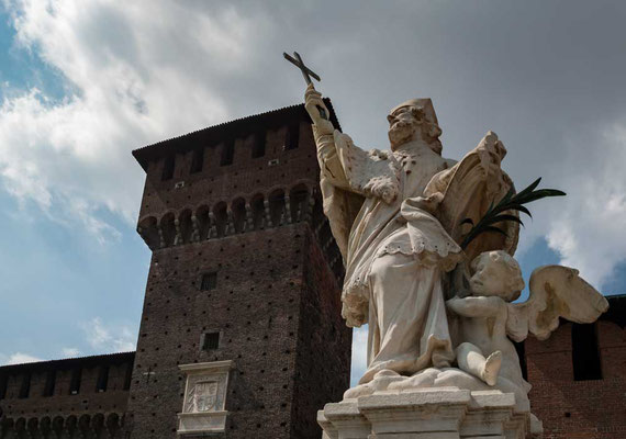 Castello Sforzesco, Mailand, Lombardei, Italien