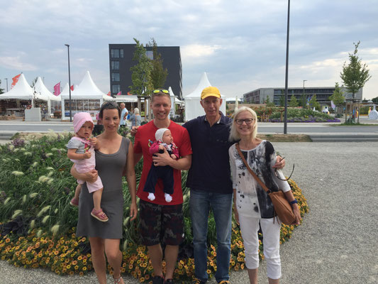 Familie Rösch's Lieblingsplatz (in Würzburg): Auf dem Gelände der Landesgartenschau 21018 - dieses Foto schickte uns Ute Rösch aus Veitshöchheim
