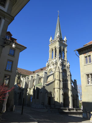 Sehenswürdigkeiten Bern: Katholische Kirche St. Peter und Paul beim Berner Rathaus an der Rathausgasse.