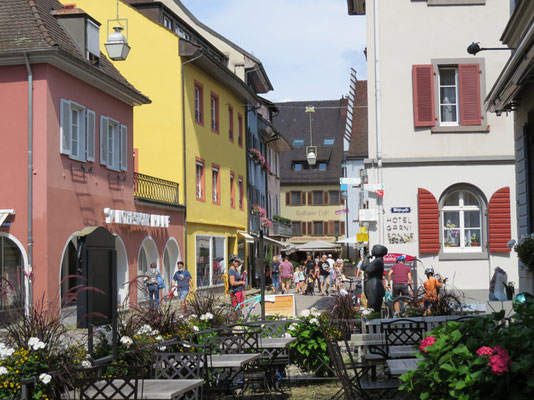 Staufen im Bresgau: Impression eingangs Altstadt bei der Mühlegasse.