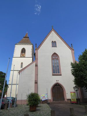 Hinterstädtle Staufen im Breisgau: Kirche St. Martin. 