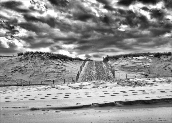 Michèle Fabre Plage en hiver