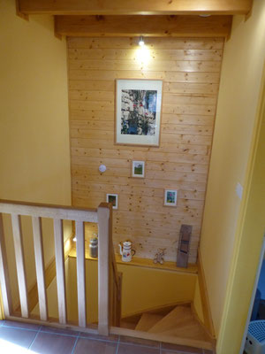l'escalier vers le rez de chaussée