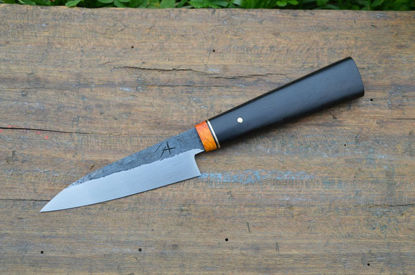 Cuisine #789, Office jap' C125U, ébène du Gabon & loupe d'érable onrage, 105mm