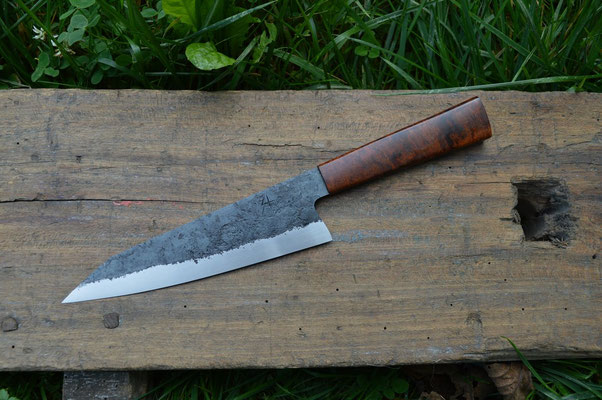 Cuisine #787 Gyuto 135Cr3 & ébène verte, 210mm