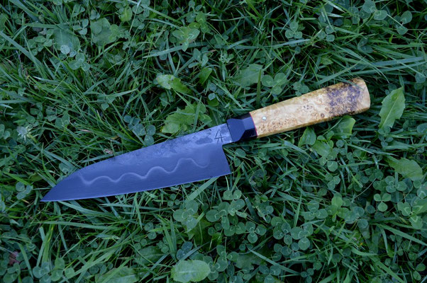 #400, gyuto XC100 & loupe d'érable