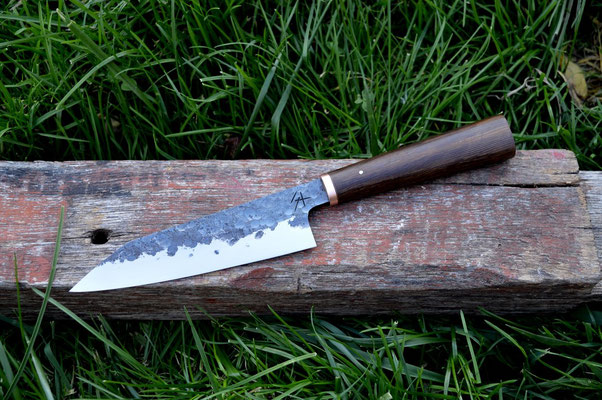 #466, bunka 135Cr3, chêne des marais & cuivre, 155mm
