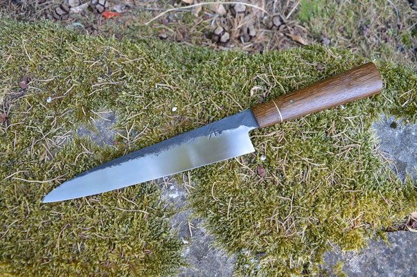 Cuisine #893, sujihiki 135Cr3 & chêne des marais, 215mm