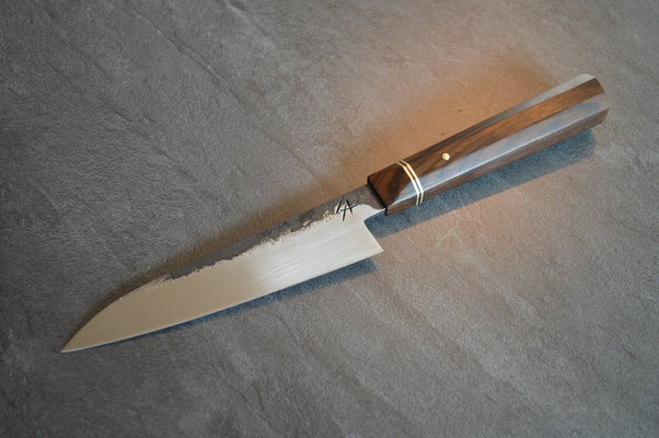 #420, petty 135Cr3, ziricote & laiton, 140mm