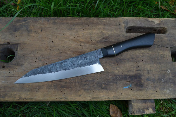 Cuisine #618 Gyuto 135Cr3 & ébène du Gabon, 220