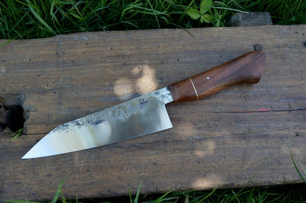 Cuisine #544, Gyuto 135Cr3 & noyer, 190mm