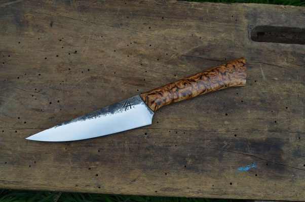 Cuisine #632, Universel C125U & bouleau madré stabilisé-résiné, 130mm